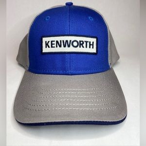 Kenworth Semi Truck Classic Outline Design Hat Cap Blue Gray NOWT